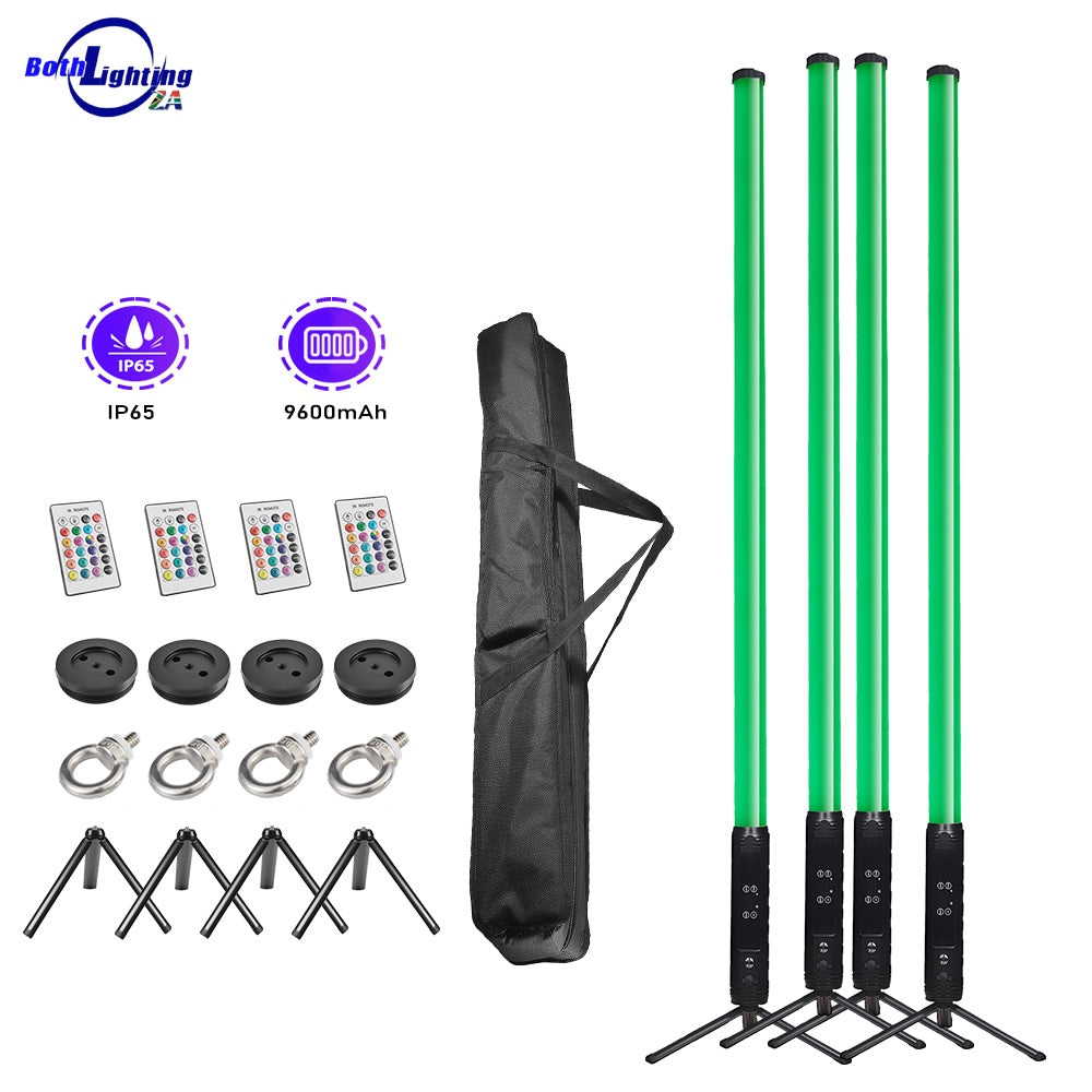 360° Pixel Tubes 4-Pack - Black - (Soft Bag)