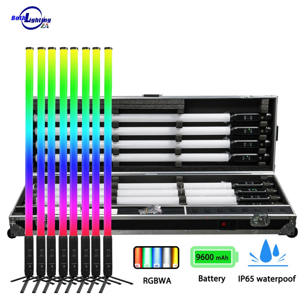 360° Pixel Tubes 8-Pack - Black - (Flight Case)
