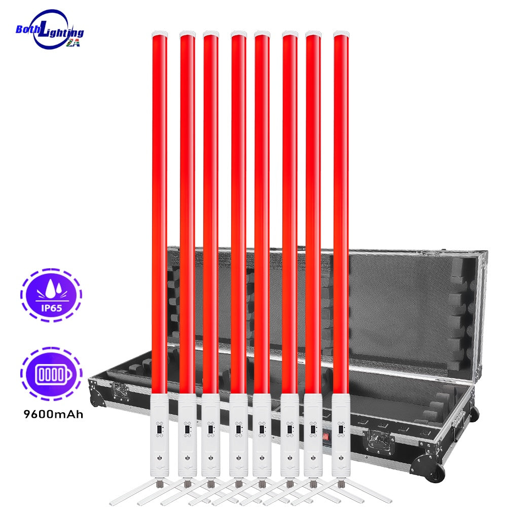 360° Pixel Tubes 8-Pack - White - (Flight Case)