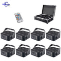 IR4 Mini Uplights 4X12W - 8-Pack - Black (Charging Flight Case)