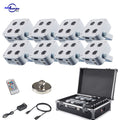 IR4 Mini Uplights 4X12W - 8-Pack - White (Charging Flight Case)
