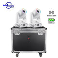 BPM 100 Spot Moving Heads (Pair + Charging Flight Case) - White